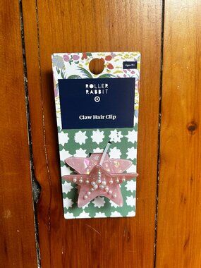 Roller Rabbit x Target Starfish Claw Clip Orange Hair Clip Beach Style NEW